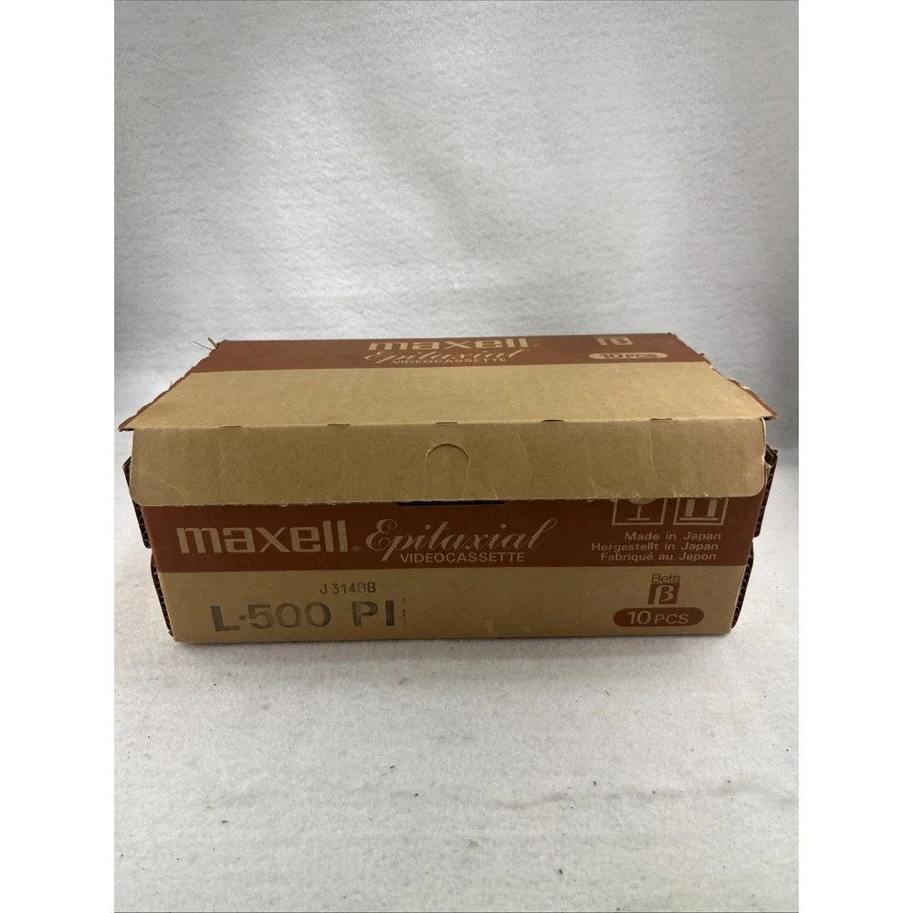 10 Sony Maxwell Betamax L-500 Video Cassette Tape – Beta Format- New, Sealed VTG